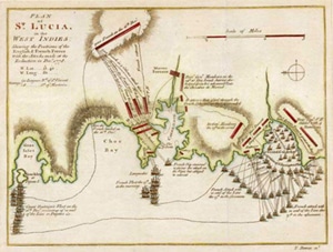 The Capture of St Lucia.
